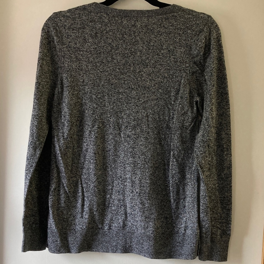 Old Navy Heather Gray Long Sleeve Women's Top - Picture 5 of 5